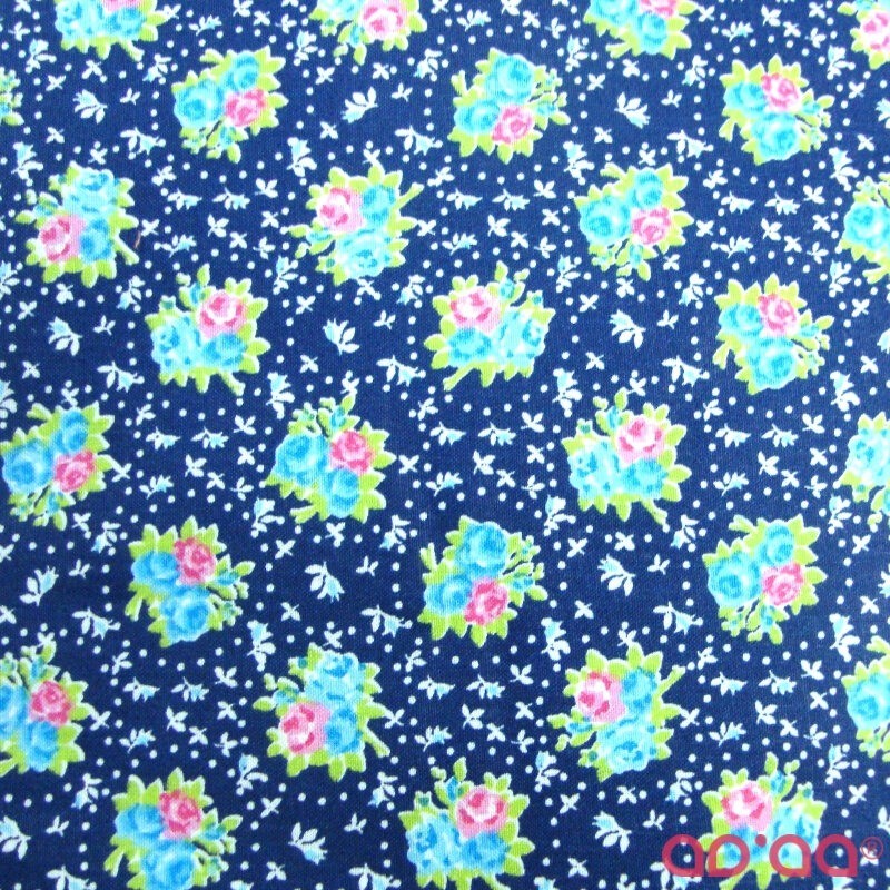 Flowers blue and pink