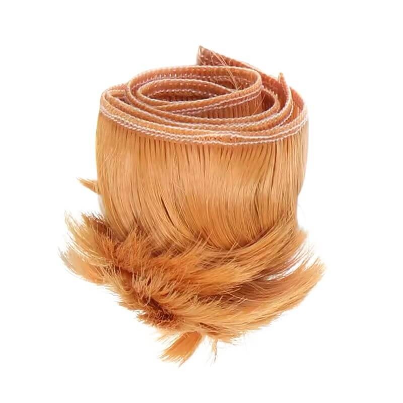 Cabelo curto para Bonecas 5cm - Ruivo