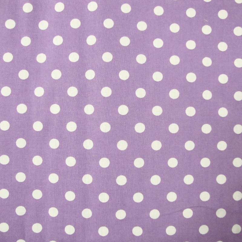 White big dots in lilas