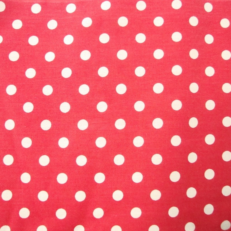 White big dots in red