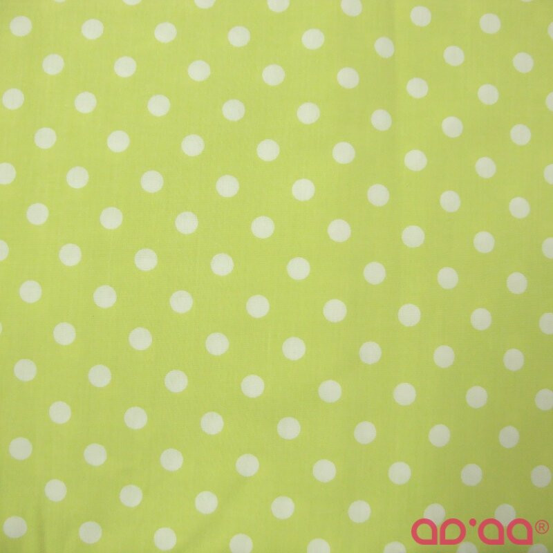 White Big Dots in Light Green
