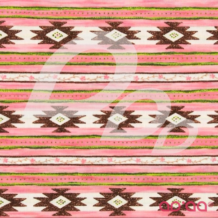 Roll Out the Barrel Aztec Stripe Pink