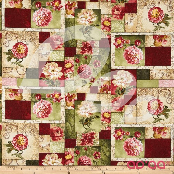 Natures Expressions Rose Patchwork Multi