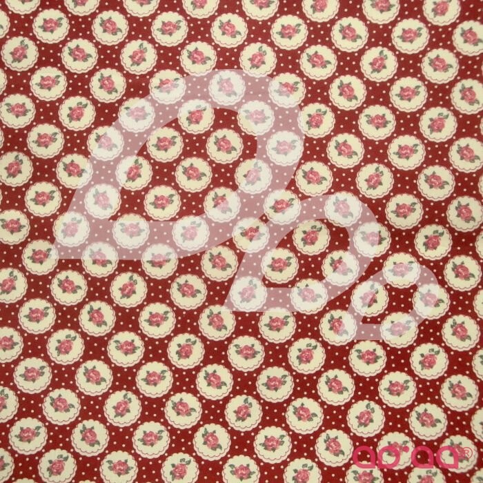 Red Flower Medals Laminated