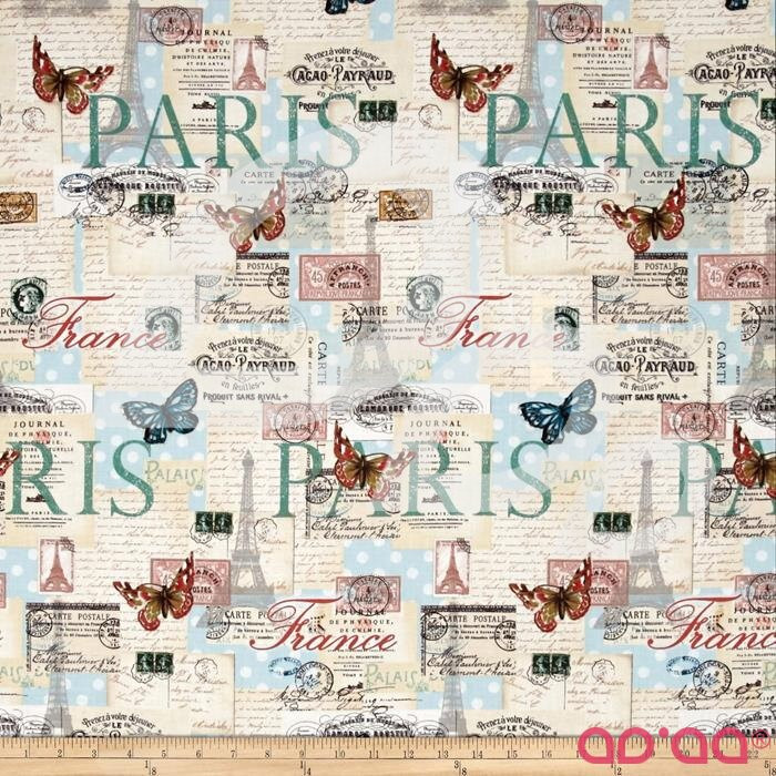 Paris Spring Expo Letters from Paris Cream/Multi 