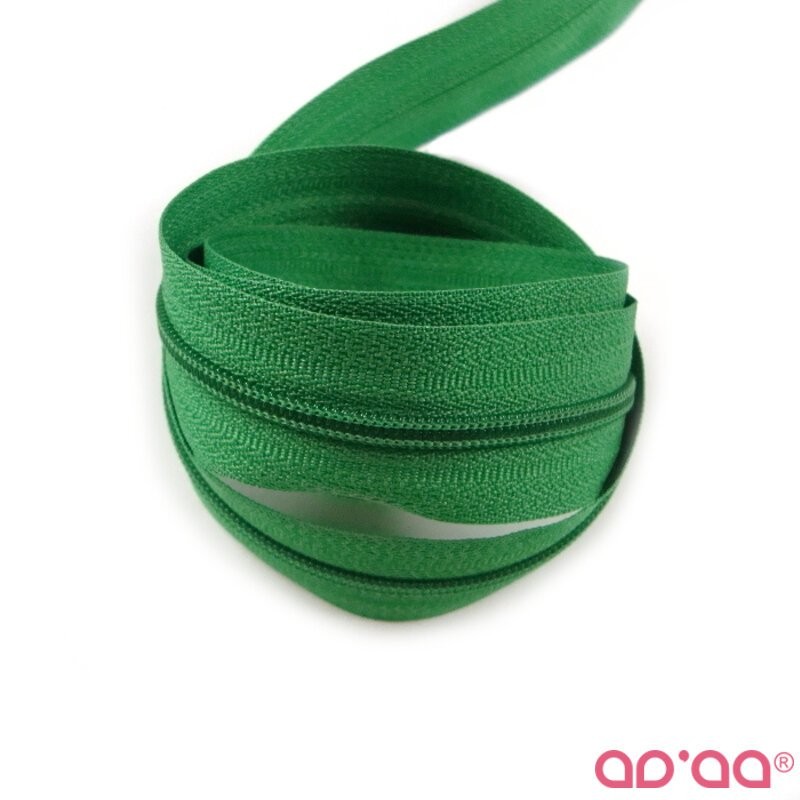 Fecho Zip 4 mm – verde bandeira