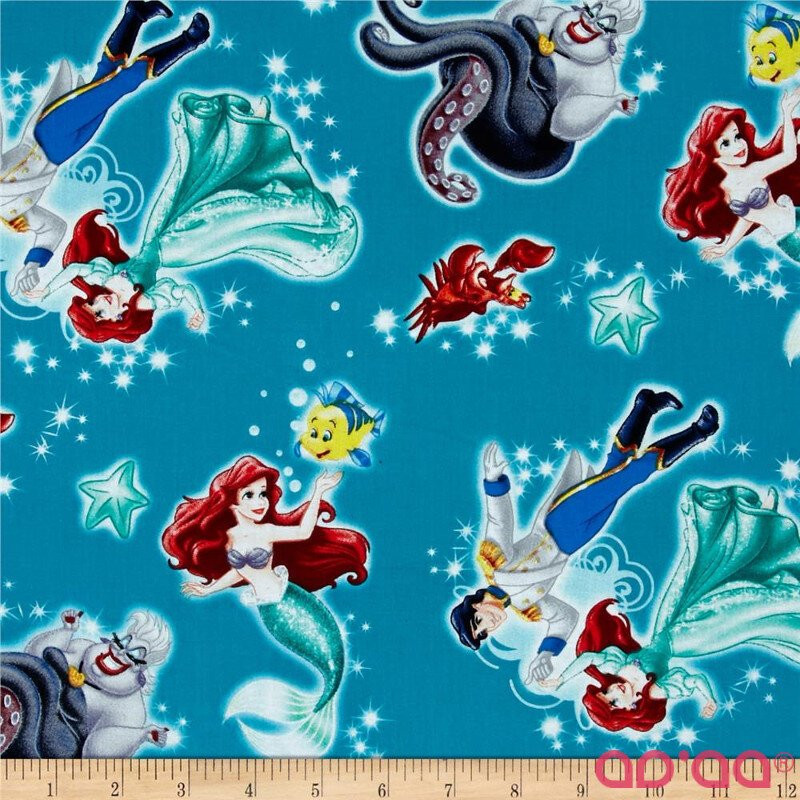 Disney Princess Movie Little Mermaid Ariel Badge Turquoise