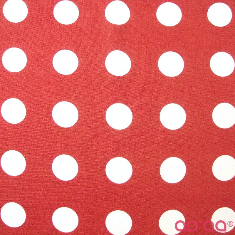 White Extra Big Dots in Red