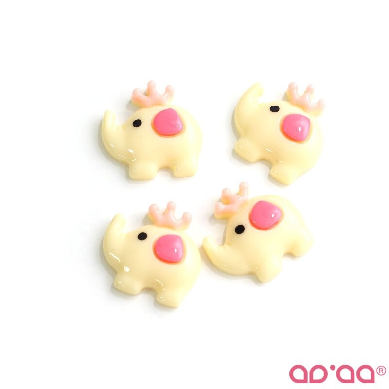 Cabochon Elefante Amarelo 2,5cm