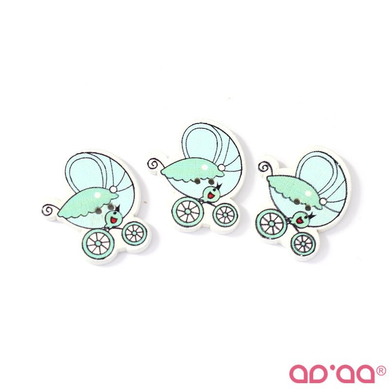 Botão carrinho Bebe 6 25mmx30mm