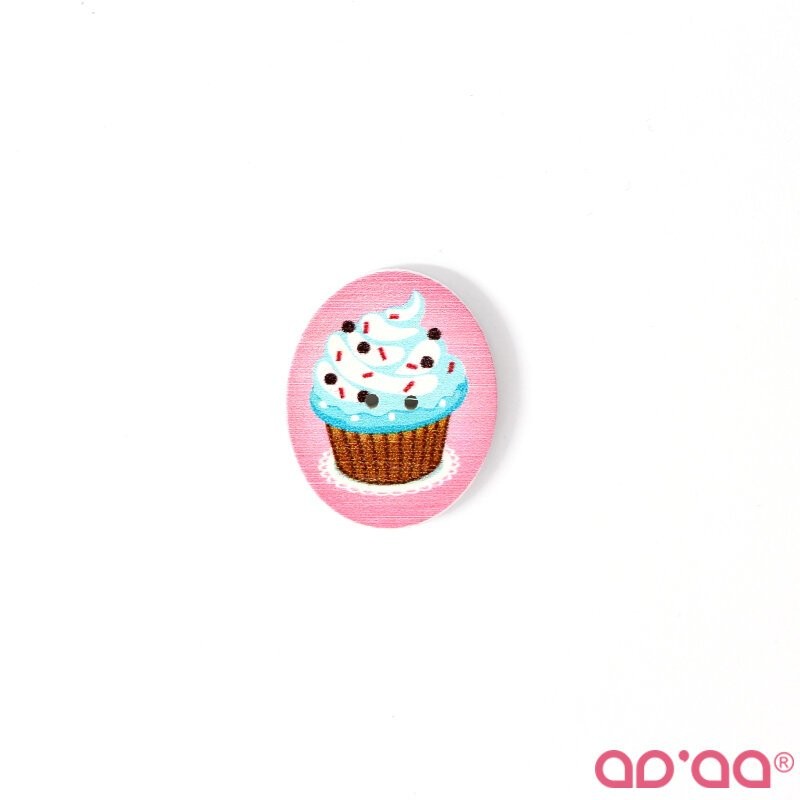 Botão Cupcake 4 25mmx33mm