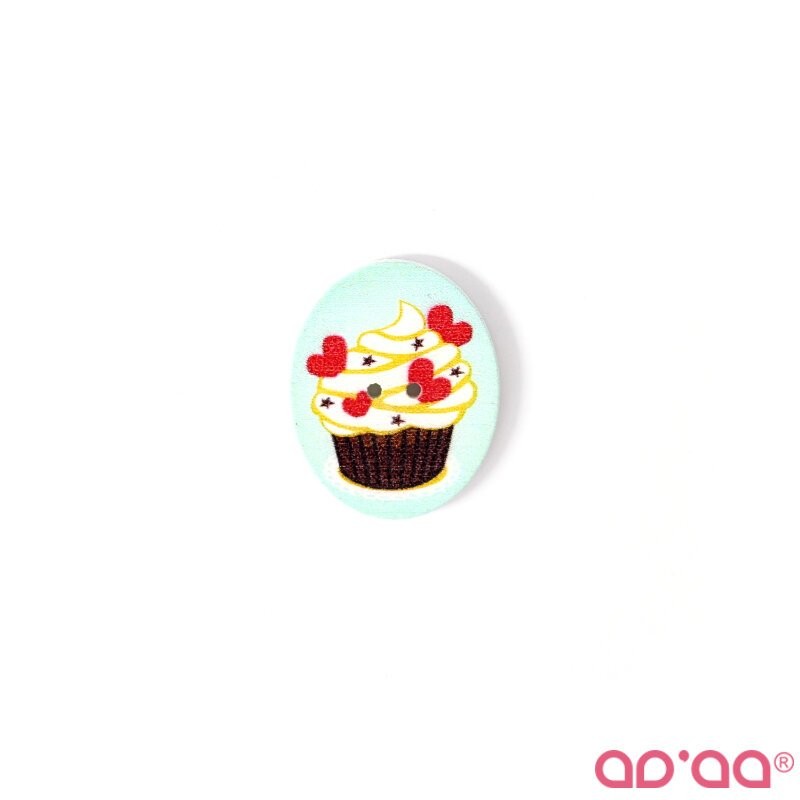 Botão Cupcake 9 25mmx33mm