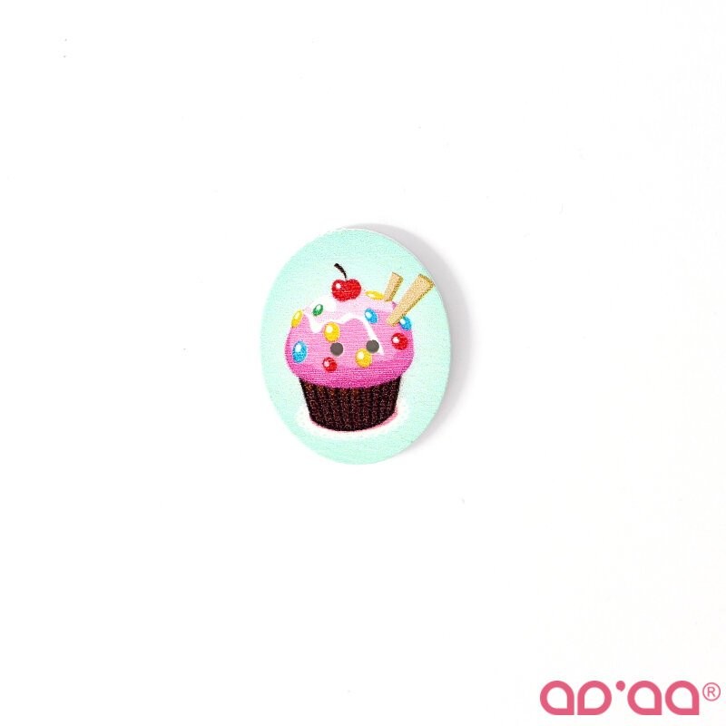 Botão Cupcake 10 25mmx33mm