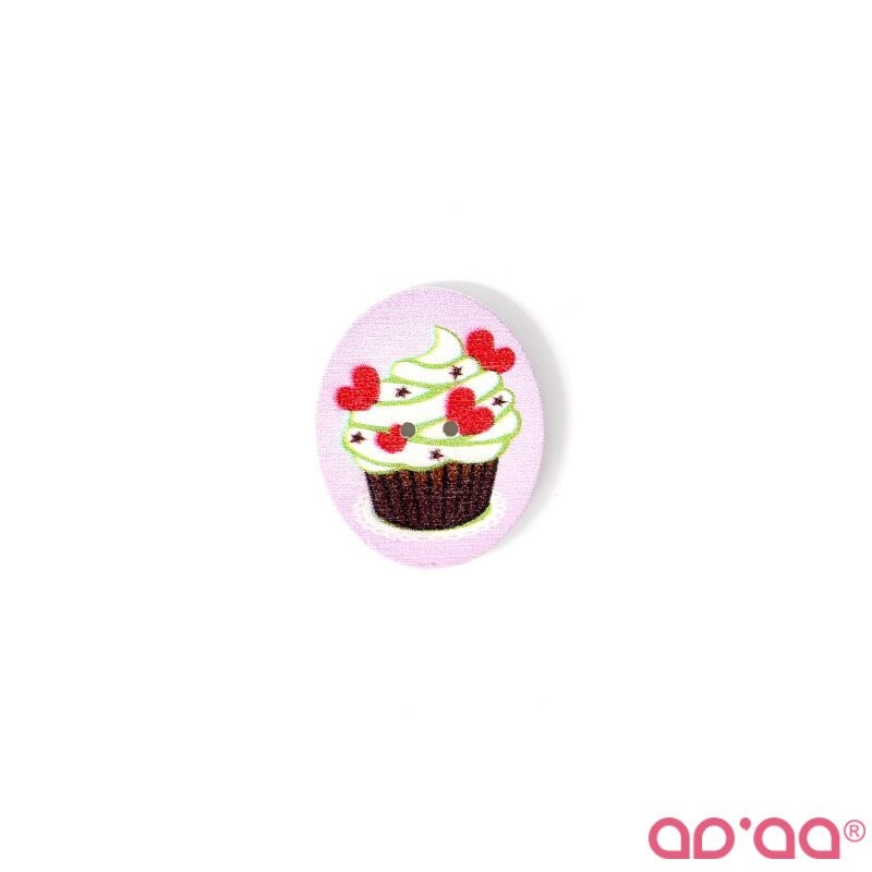 Botão Cupcake 17 25mmx33mm