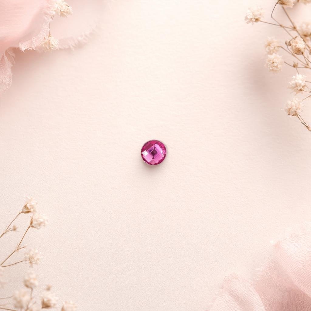 Brilhante Rosa para Colar de 8mmX8mm