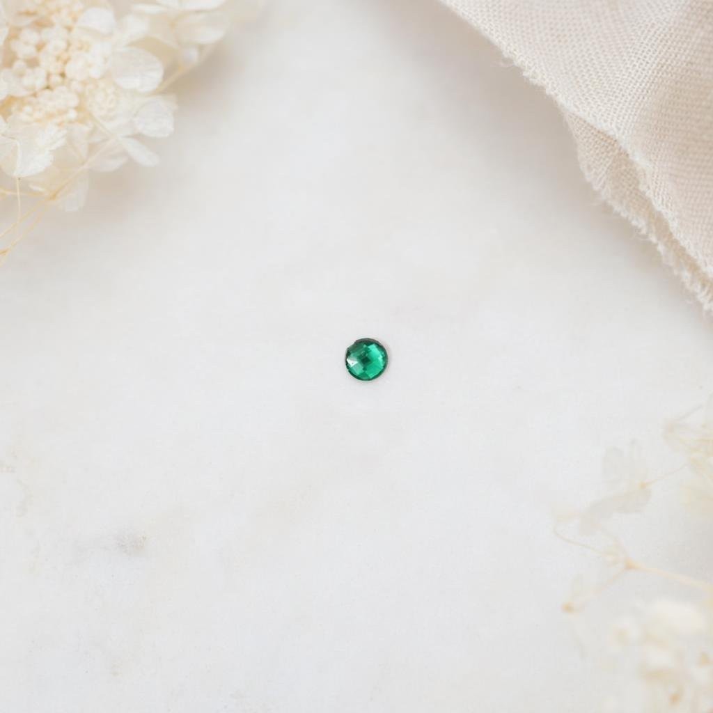 Brilhante Verde para Colar de 6mmX6mm