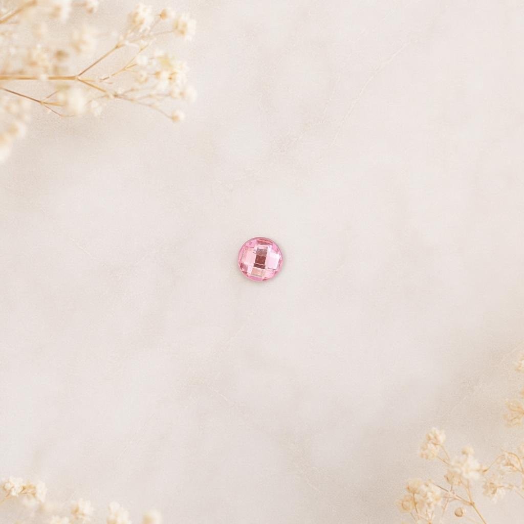 Brilhante Rosa Choque para Colar de 6mmX6mm