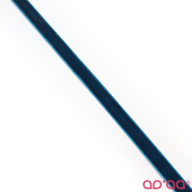 Fita Veludo 1 cm – Azul Petroleo