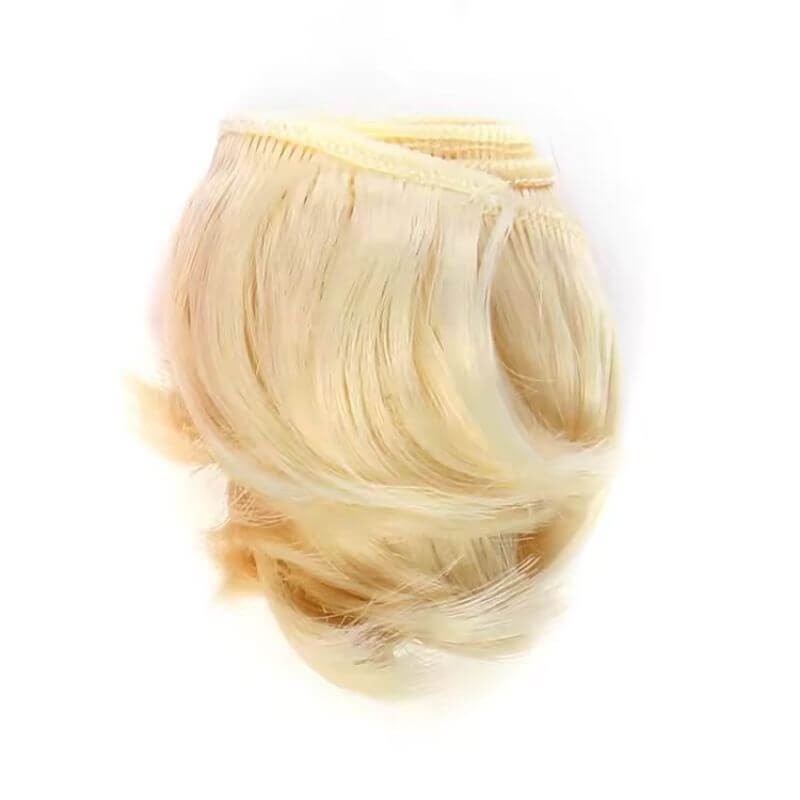 Cabelo curto para Bonecas 5cm - Loiro