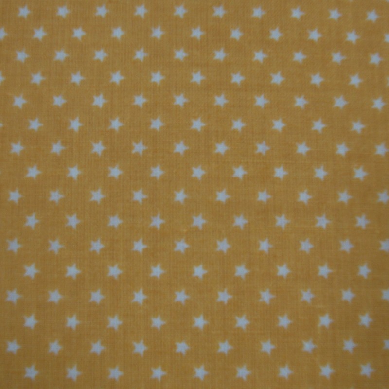 White Stars in Roasted Yellow