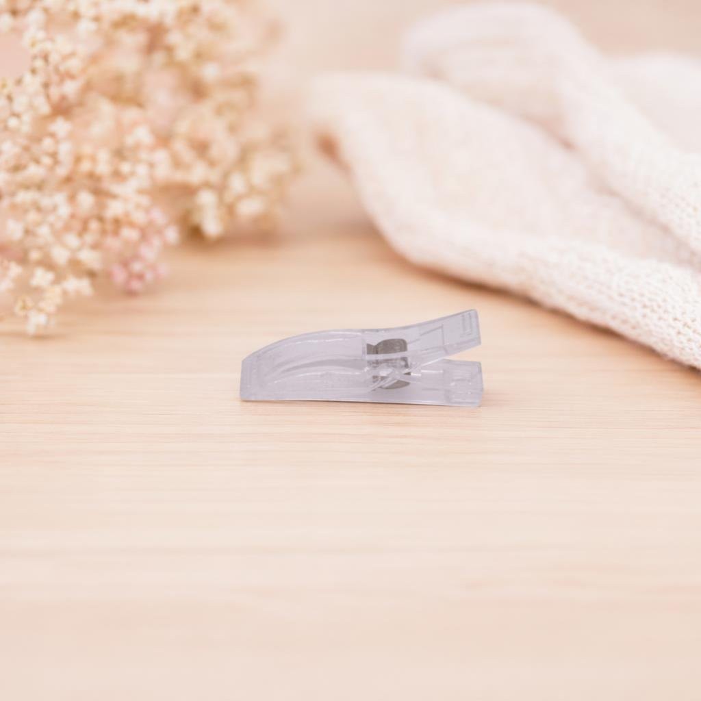 Mola ou Clip para Segurar Tecido Grande Transparente de 55mm