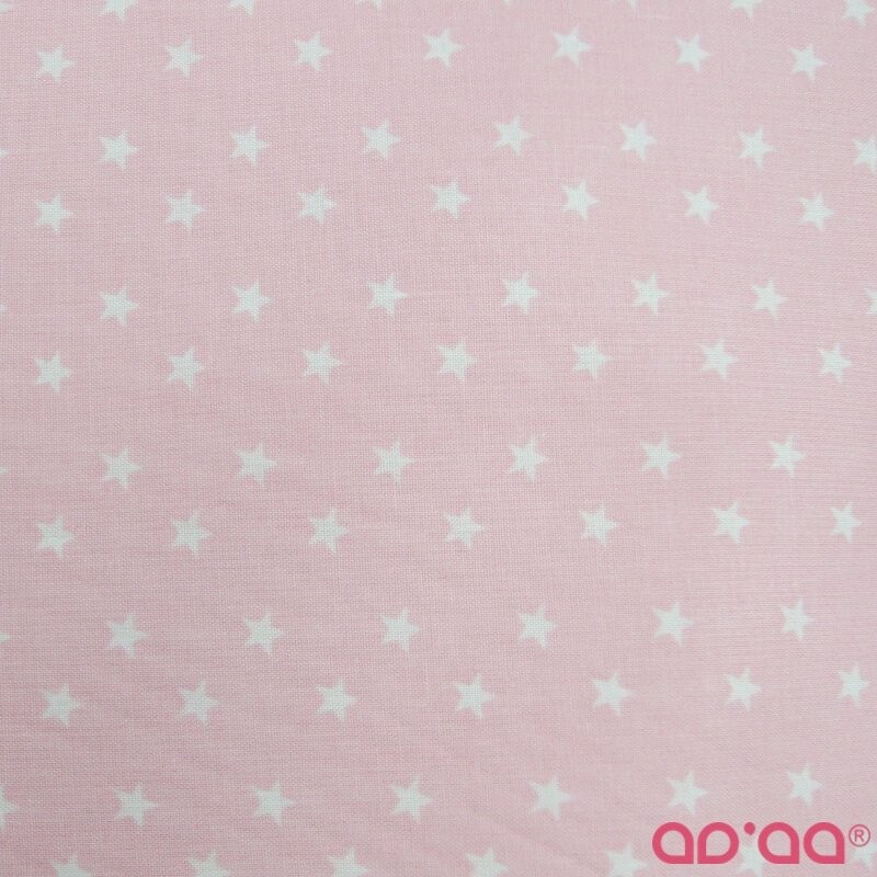 White big stars in light rose