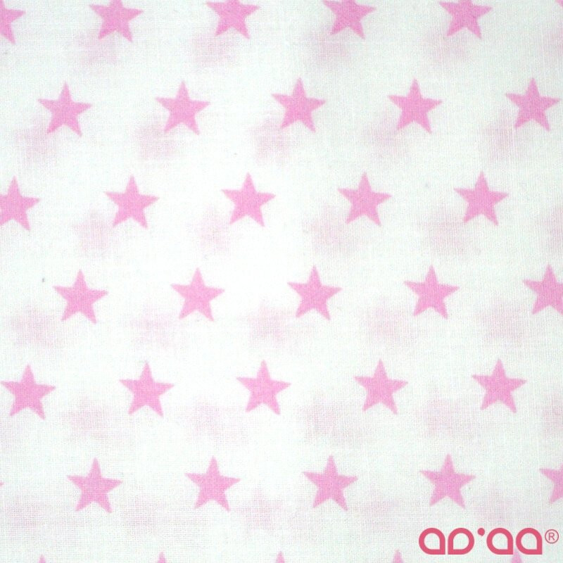 Pink big stars in white
