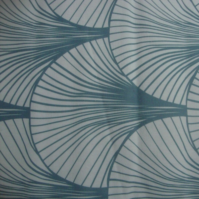 Tecido Algodão Abstrato em Fundo Branco - Outlet