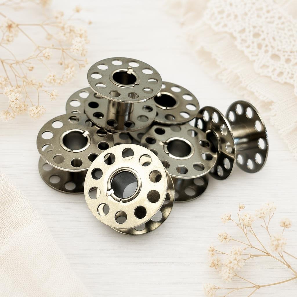 Canelas ou Bonine de Metal para Máquina de Costura Doméstica com 20mm x 11mm