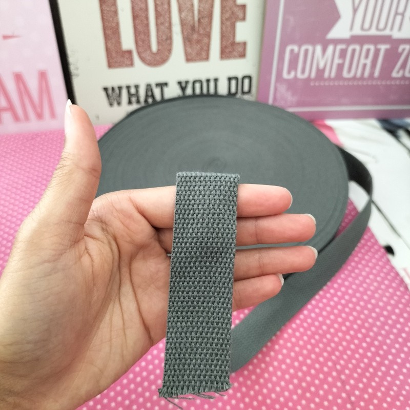 Precinta Algodão 2,5cm - Cinzento