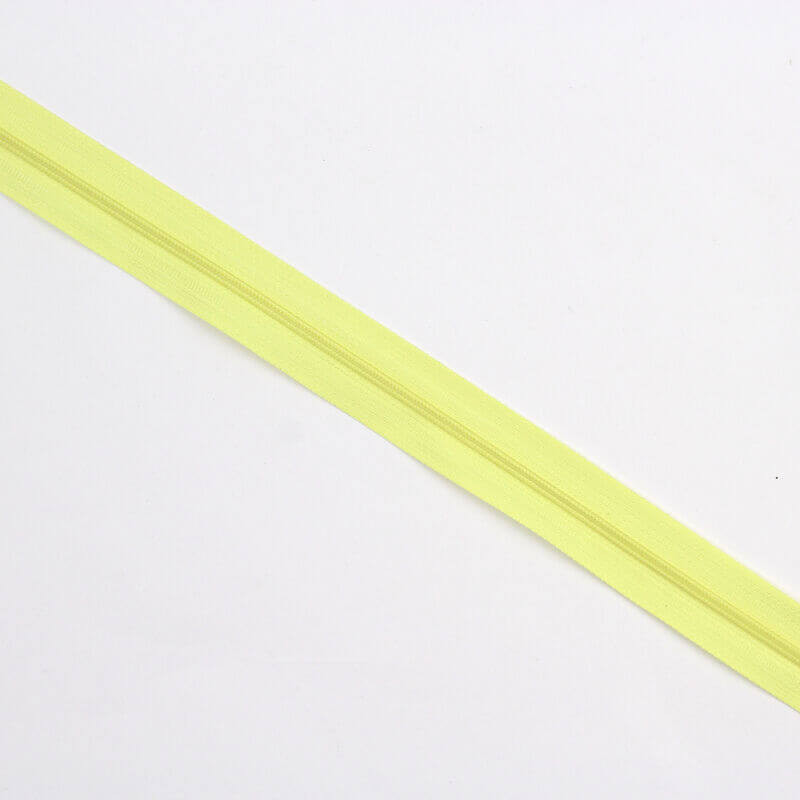 Fecho Zip 4 mm a metro -amarelo