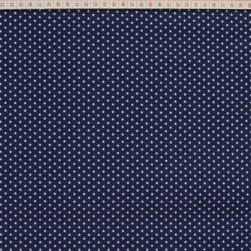 White stars in dark blue