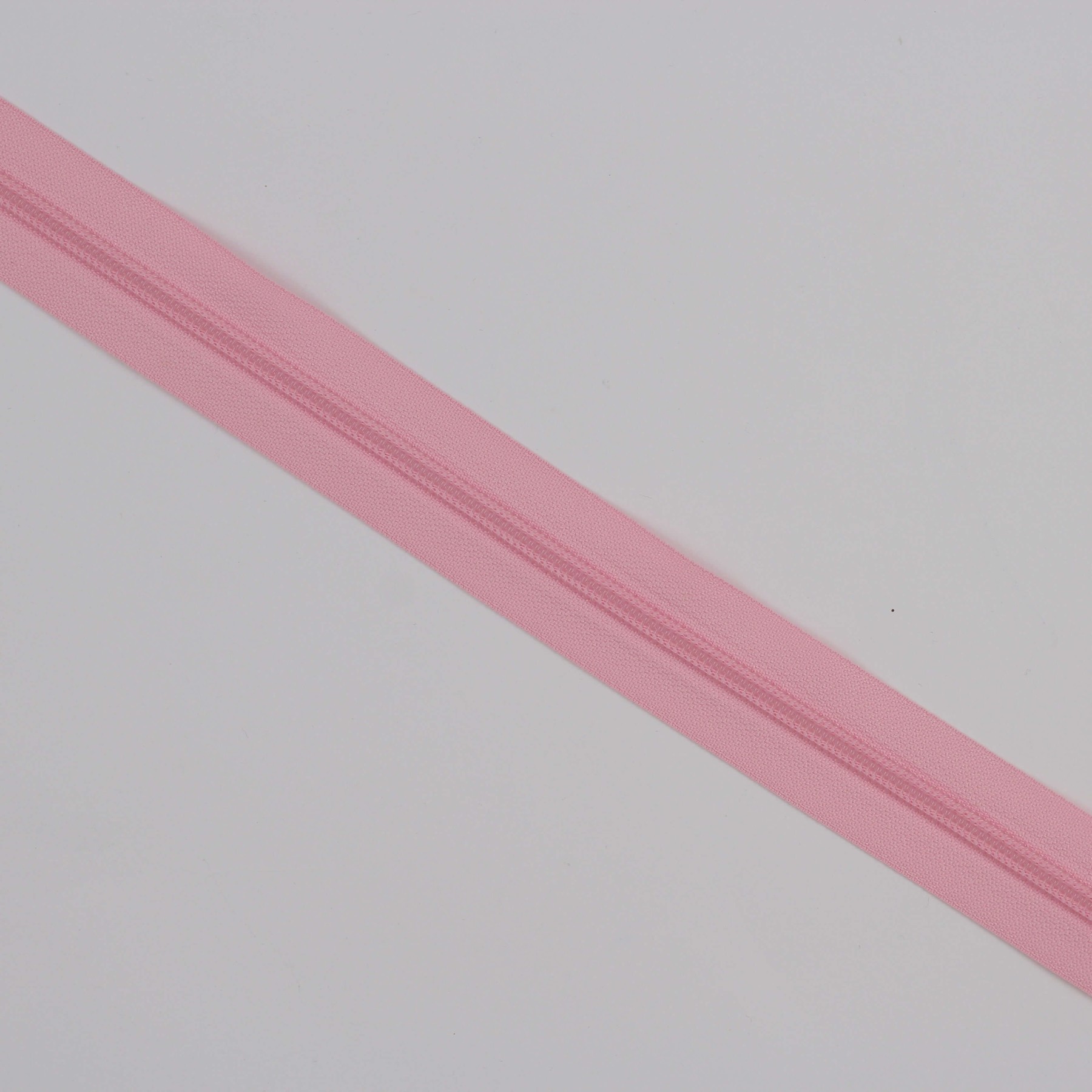 Fecho Zip 6 mm a metro - Rosa Claro