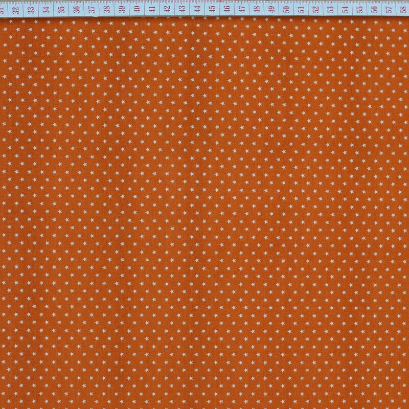 White Stars in Orange