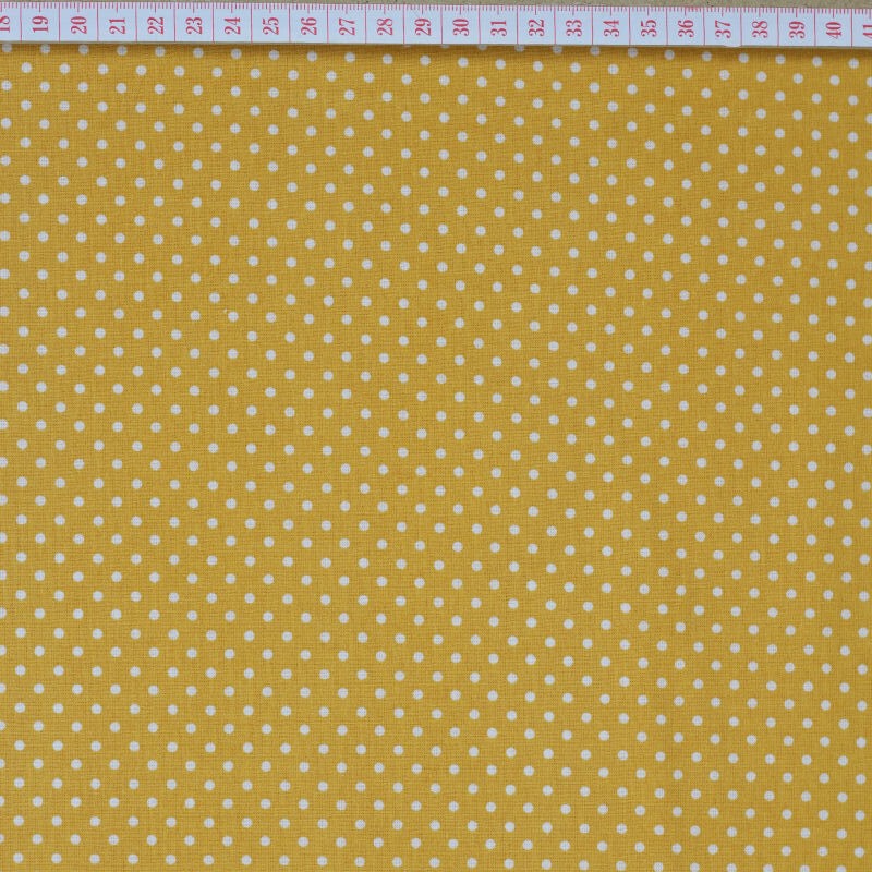 White dots in dark yellow