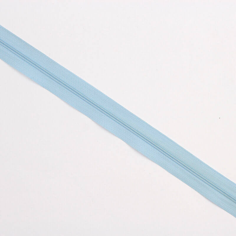 Fecho Zip 4 mm a metro – azul claro