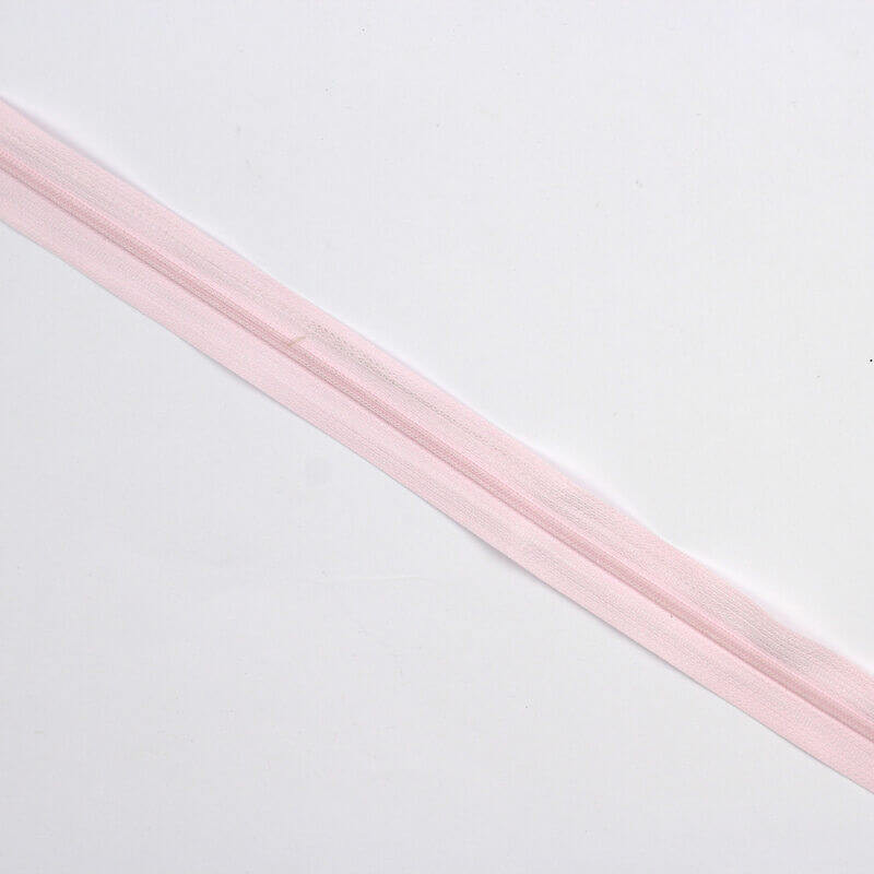 Fecho Zip 4 mm a metro – rosa bebe