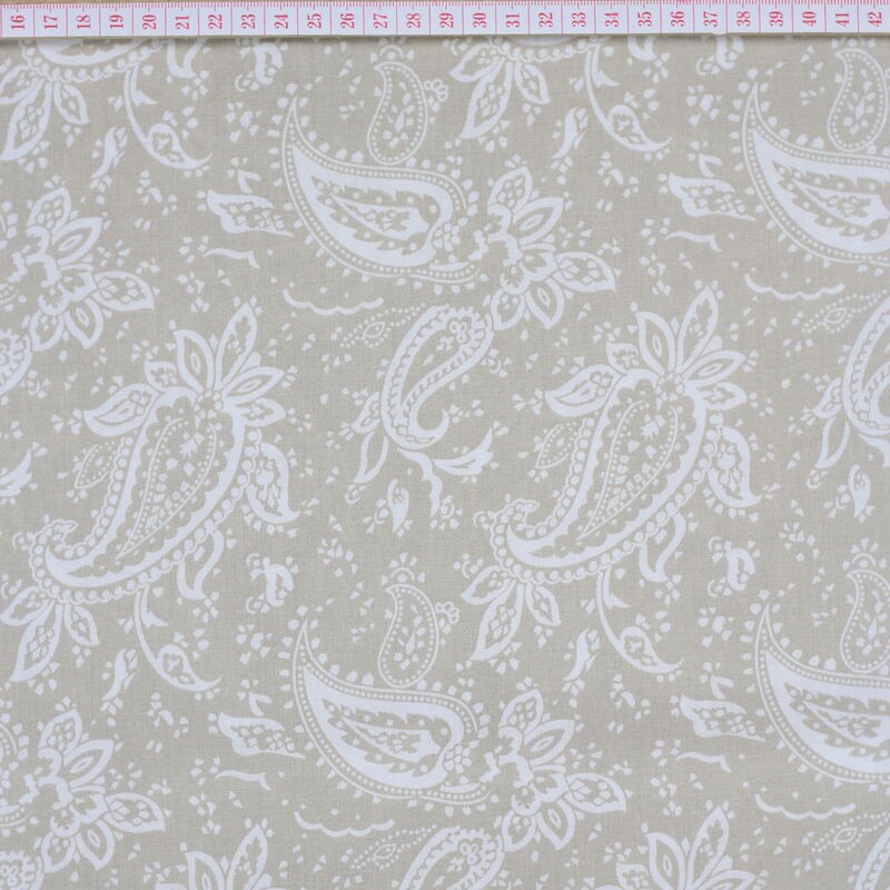 Cream Paisley