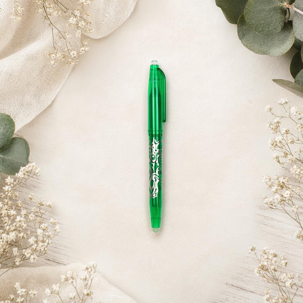 Caneta Apagável ao calor ou ferro A - Verde