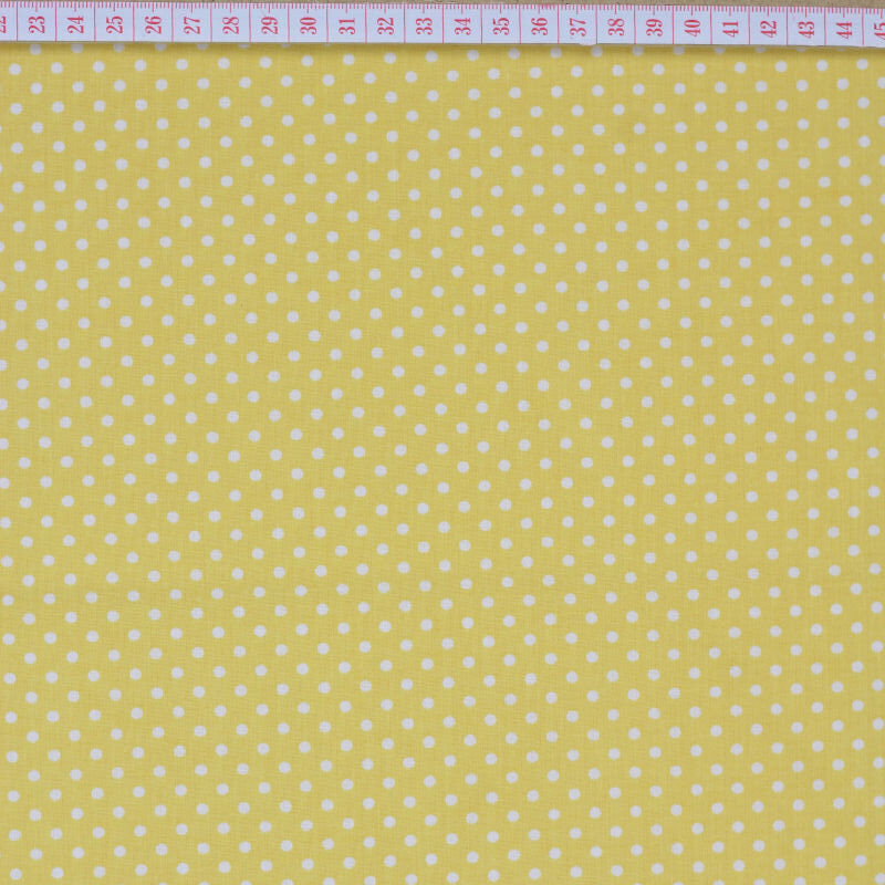 White dots in yellow
