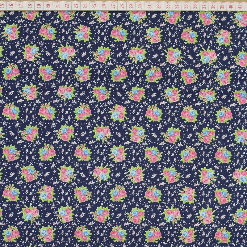 Flowers pink and blue 3