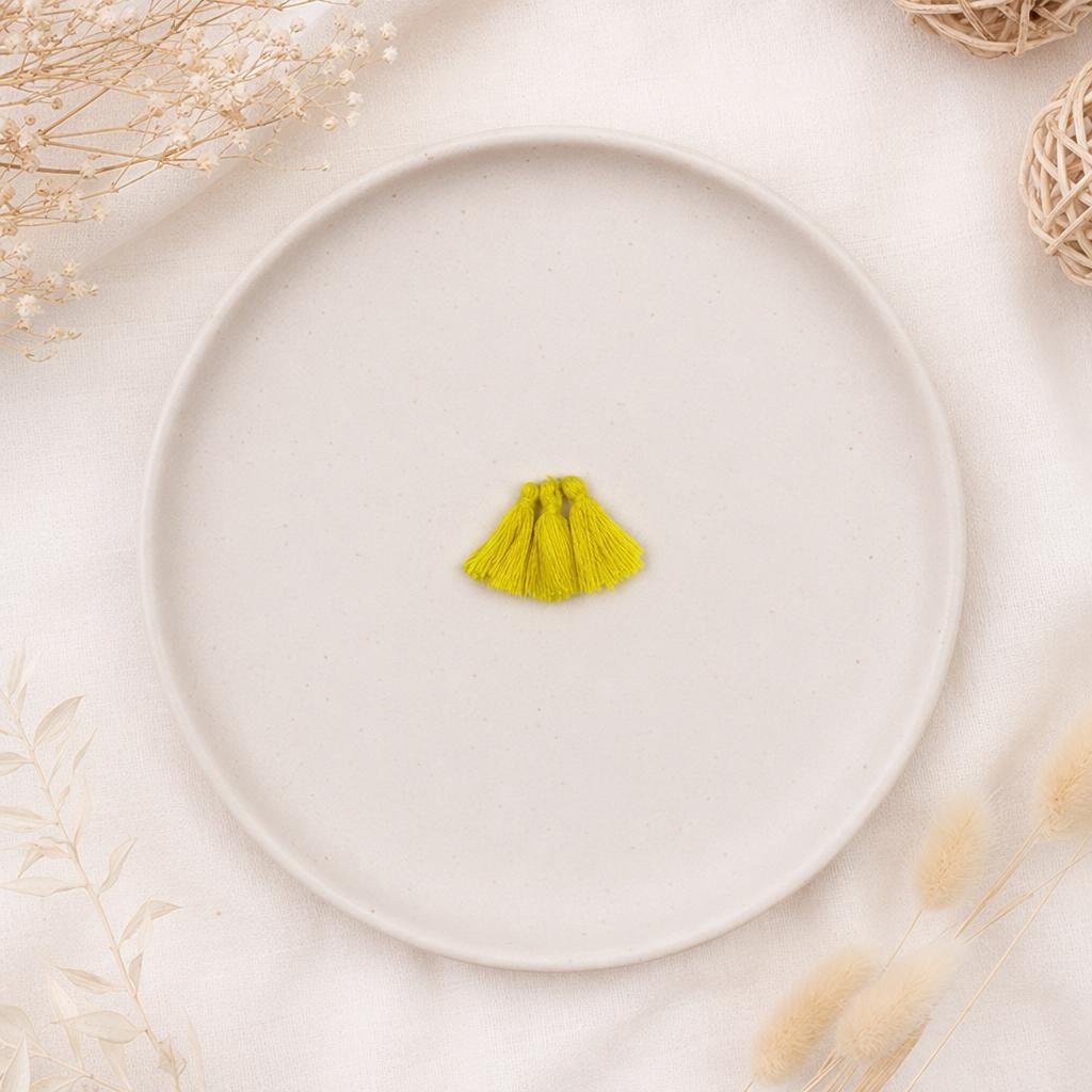 Borla Amarelo 3cm