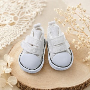 Sapato de Boneca Branco Ténis 5cm