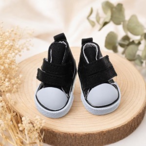 Sapato de Boneca Preto Ténis 5cm