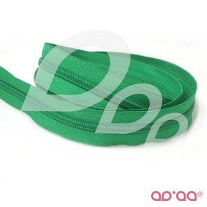Fecho Zip 6 mm - 2 metros - Verde Bandeira - Outlet