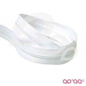 Fecho Zip 6 mm - 2 metros – Branco - Outlet