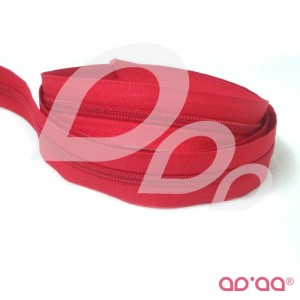 Fecho Zip 6 mm - 2 metros - Vermelho - Outlet