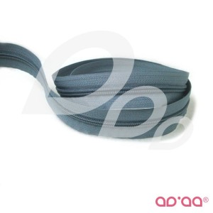 Fecho Zip 6 mm - 2 metros - Cinzento Azulado - Outlet