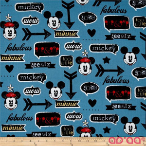 Disney Mickey and Minnie Vintage Icons Blue