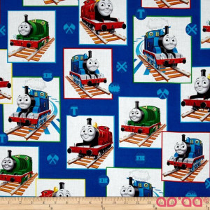 Thomas the Train Patchwork Blue